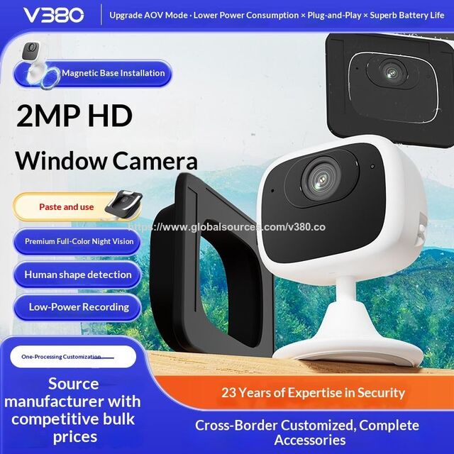 Caméra AOV Montée sur Fenêtre V380 R2