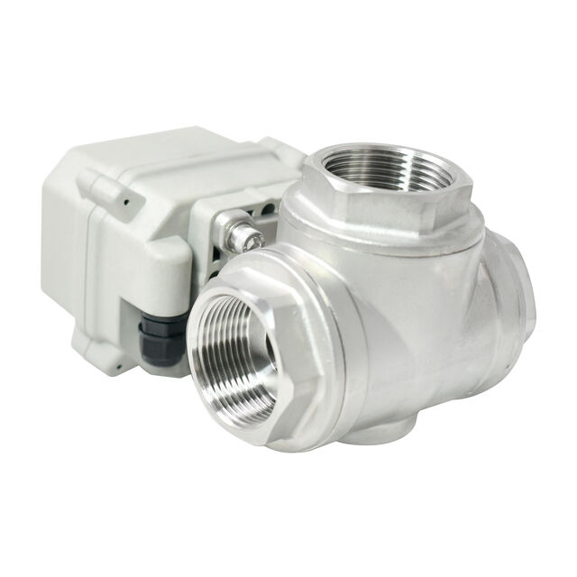 TONHE DN32 1 1/4" AC110-230V 3-Wege-Kugelhahn aus Edelstahl 304, elektrisch motorisiert
