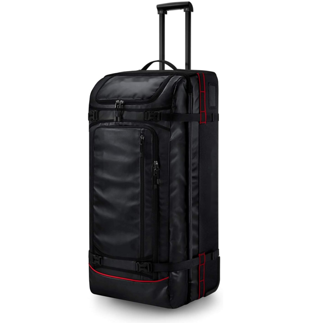 Wholesale price Waterproof Soft Roller Camping Trolley Luggage Duffel Rolling Wheeled Gym Sports Duffle Travel Bag with Wheels