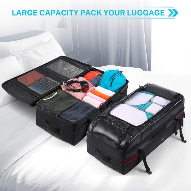 Wholesale price Waterproof Soft Roller Camping Trolley Luggage Duffel Rolling Wheeled Gym Sports Duffle Travel Bag with Wheels