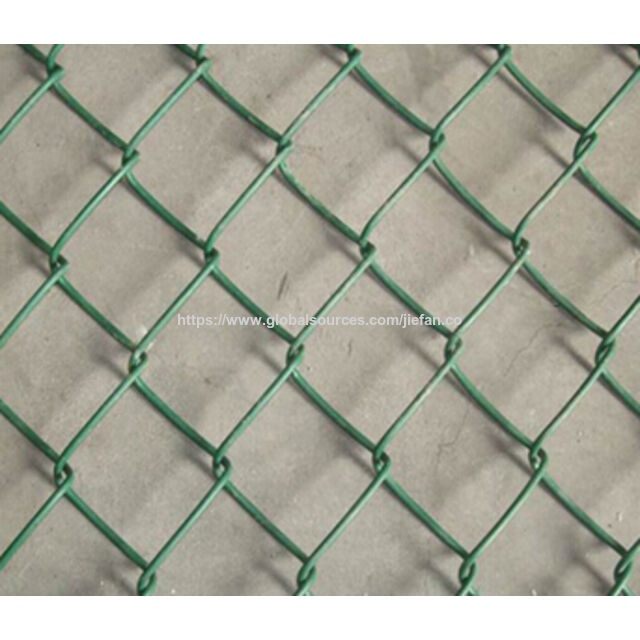 Cerca de tela de arame, abertura de 50 mm, diâmetro do fio de 2,50 mm, superfície revestida de PVC, feita de arame galvanizado