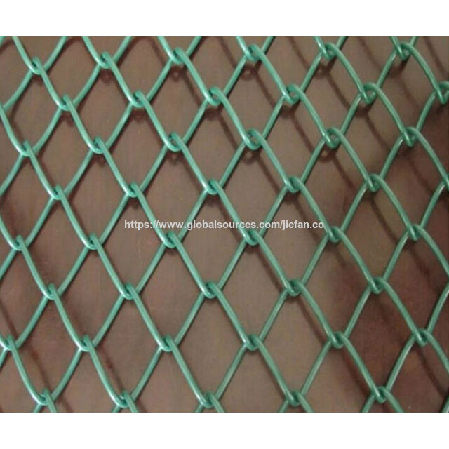 Cerca de tela de arame, abertura de 50 mm, diâmetro do fio de 2,50 mm, superfície revestida de PVC, feita de arame galvanizado