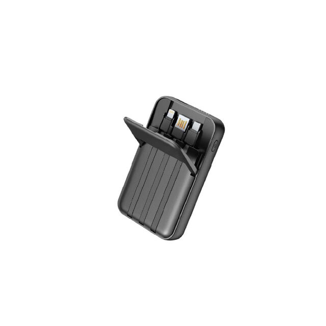 Batería Externa Magnética Inalámbrica 5 en 1 de 10000mAh con Carga Rápida y Cable Incorporado