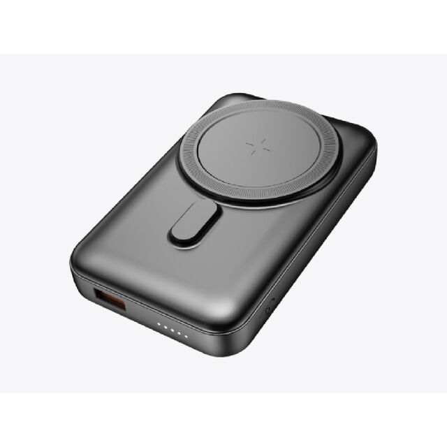 Batería Externa Magnética Inalámbrica 5 en 1 de 10000mAh con Carga Rápida y Cable Incorporado