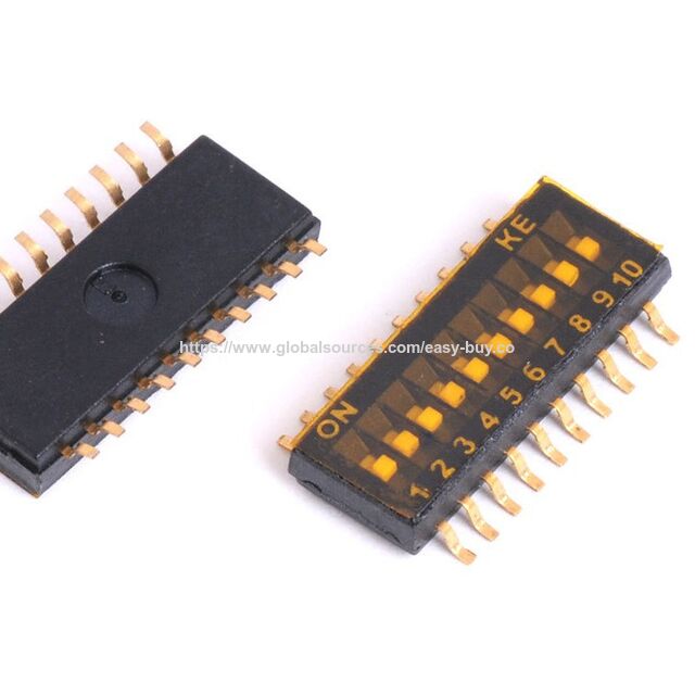 DIP/digital/thumbwheel switches SMD ways DIP/Digital/Thumbwheel switch 2.54 pitch with low profile and top film