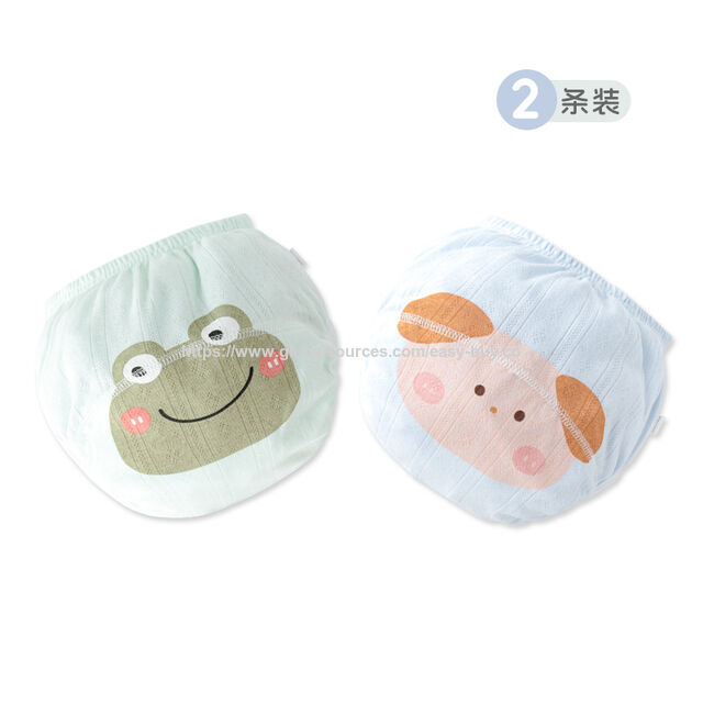 Fraldas de natação para bebê, calças de treinamento para bebê, cueca de gaze de algodão respirável e lavável para meninas, tipo A
