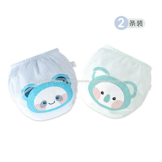 Fraldas de natação para bebê, calças de treinamento para bebê, cueca de gaze de algodão respirável e lavável para meninas, tipo A