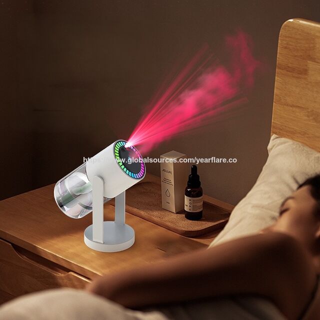 Humidifier Mini Portabel Pribadi untuk Meja Kamar Tidur, Perjalanan, Kantor, Rumah dengan Lampu LED