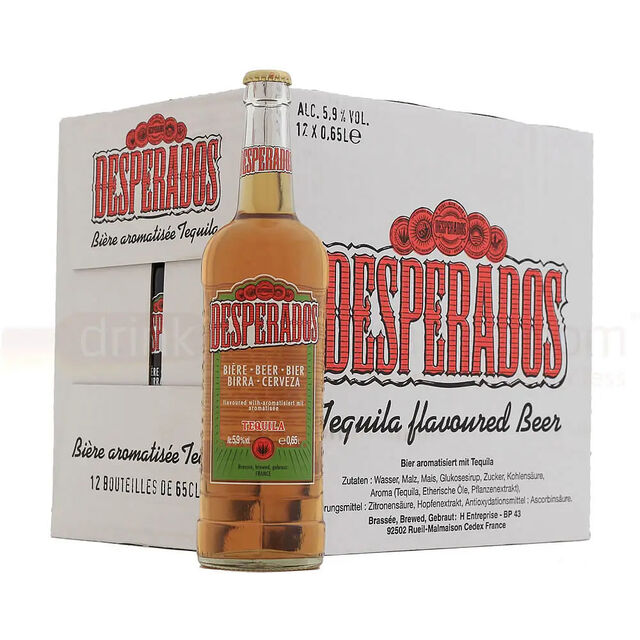 Desperados Premium Tequila Lager Bier - Desperados Mojito Tequila Minze & Limette Lager Bier - Desperados Bier
