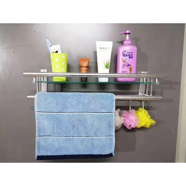 Estante de Toallas Premium de Acero Inoxidable para Baño