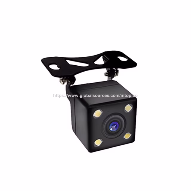 Cámara de visión trasera para coche al por mayor, 19-12V, conector AV, ángulo ajustable, IP67, impermeable, LED, visión nocturna, mini cámara de reversa