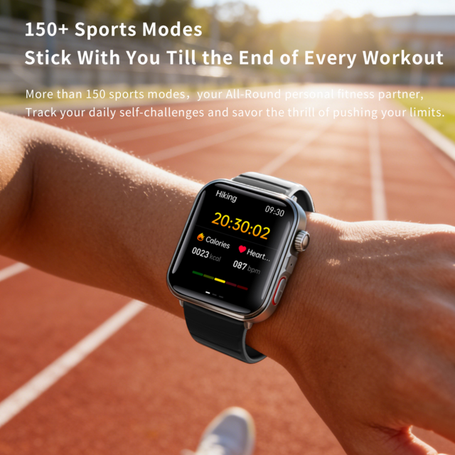 2026 Fortschrittliche Gesundheitsüberwachung Smartwatch mit 4G LTE SIM-Karte, Touchscreen, magnetisch für Fitness-Tracking