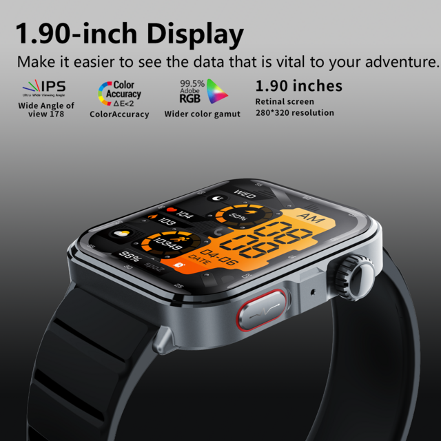 2026 Fortschrittliche Gesundheitsüberwachung Smartwatch mit 4G LTE SIM-Karte, Touchscreen, magnetisch für Fitness-Tracking