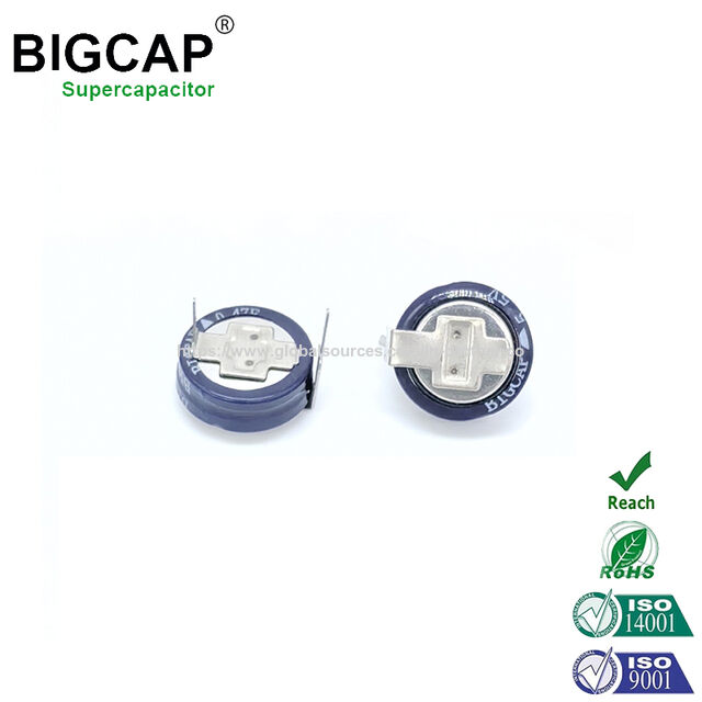 Super Condensador de Faradio Bigcap 5.0V 0.47F para Medidor Inteligente
