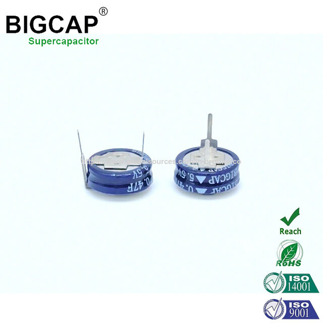 Super Condensador de Faradio Bigcap 5.0V 0.47F para Medidor Inteligente