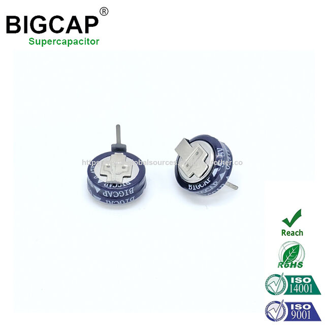 Super Condensador de Faradio Bigcap 5.0V 0.47F para Medidor Inteligente