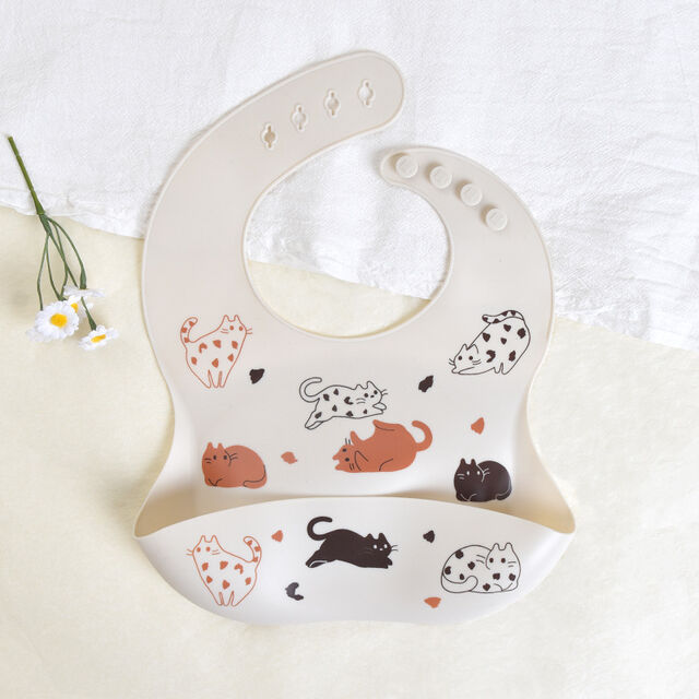 Babero de silicona para bebé - Babero de alimentación infantil - Bolsa de comida impermeable tridimensional y supersuave para bebé - Bolsa de agua para bebé