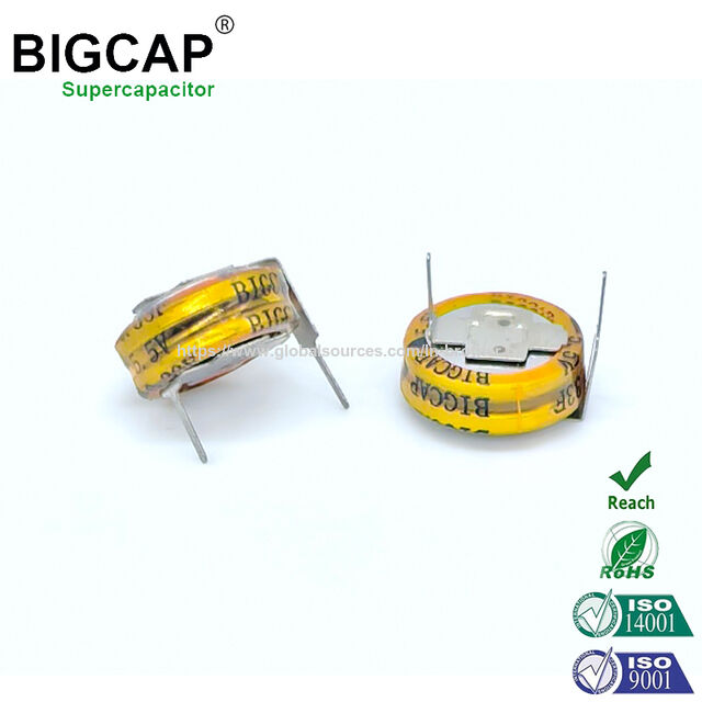 Supercondensateur Bigcap Farad 5.0V 0.33F pour Compteurs Intelligents et Jouets