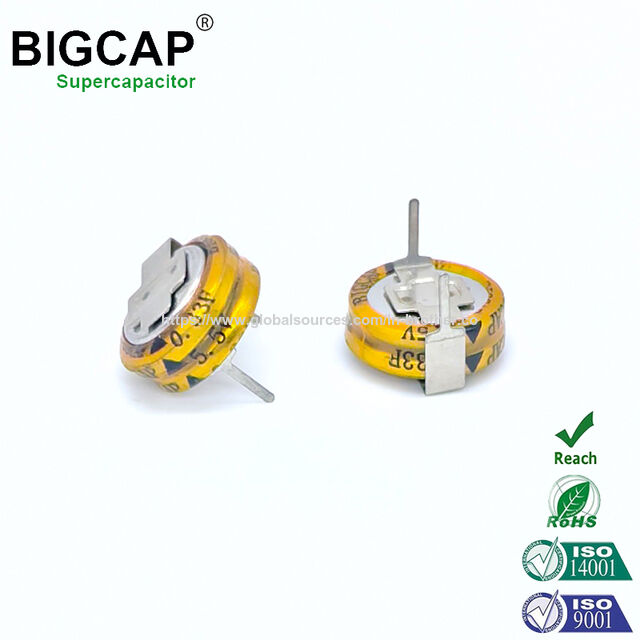 Supercondensateur Bigcap Farad 5.0V 0.33F pour Compteurs Intelligents et Jouets