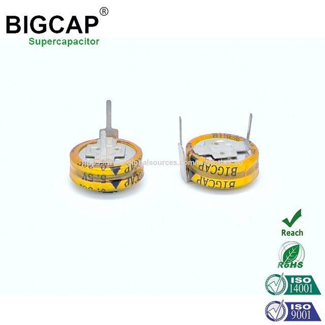 Supercondensateur Bigcap Farad 5.0V 0.33F pour Compteurs Intelligents et Jouets