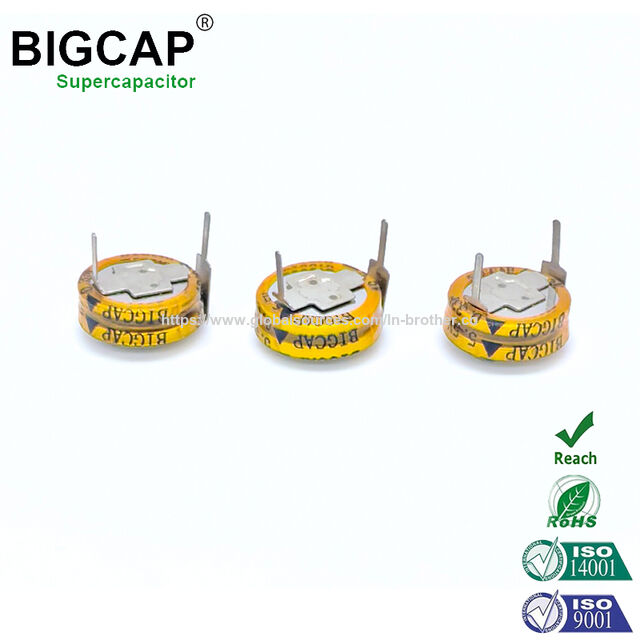 Supercondensateur Bigcap Farad 5.0V 0.33F pour Compteurs Intelligents et Jouets