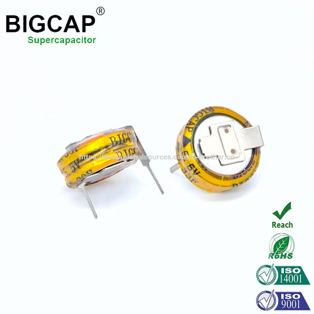 Supercondensateur Bigcap Farad 5.0V 0.33F pour Compteurs Intelligents et Jouets