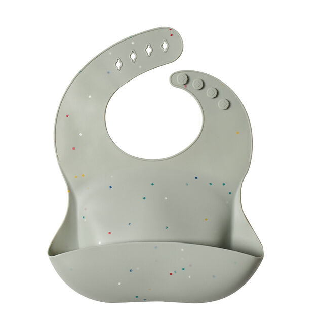 Babero de silicona 3D para bebés y niños pequeños, impermeable y resistente a las manchas, para comidas