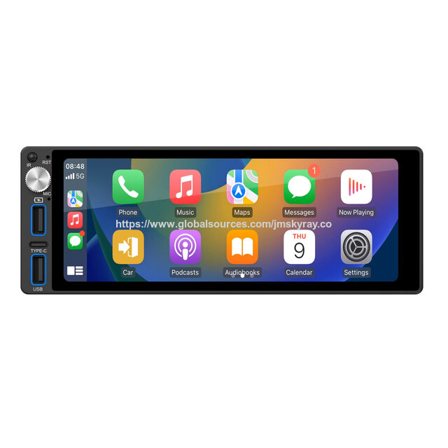 Lecteur MP5 de voiture 1 DIN d'usine 6,86 pouces avec CarPlay sans fil / Android Auto