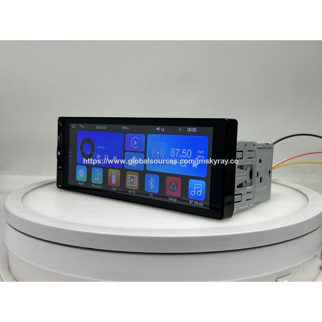 Lecteur MP5 de voiture 1 DIN d'usine 6,86 pouces avec CarPlay sans fil / Android Auto