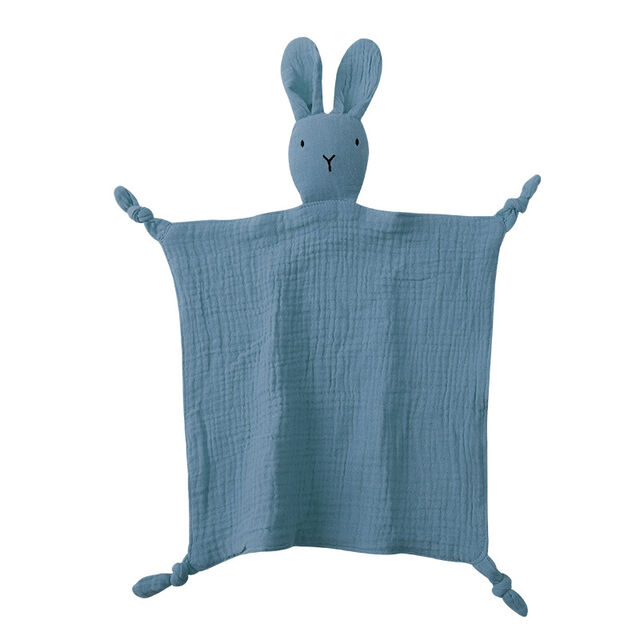 Vente en Gros de Serviettes de Confort pour Bébé, Tissu en Fil de Coton Pur, Poupées de Sommeil pour Bébé, Mouchoirs Lapin, Jouets de Confort