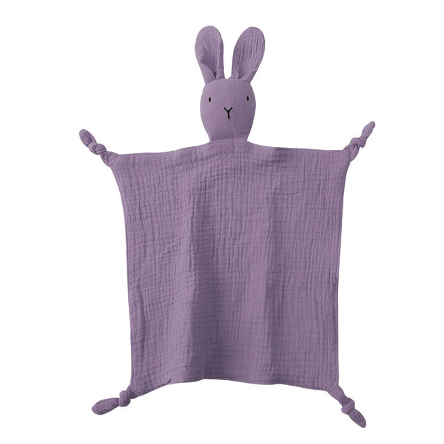 Vente en Gros de Serviettes de Confort pour Bébé, Tissu en Fil de Coton Pur, Poupées de Sommeil pour Bébé, Mouchoirs Lapin, Jouets de Confort