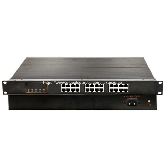 Switch Ethernet Industrial JIAXUN JXRD024F-AC/RD024FP-AC de 24 Puertos Gigabit Montaje en Rack | No Gestionado 24 Puertos RJ45 IP40 Garantía de 5 Años