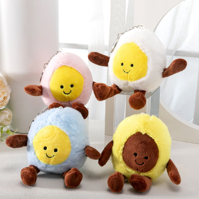 Gantungan Kunci Mainan Plush Penguin Lucu, Hadiah Tahun Baru, Mainan 10cm dengan Loop Gantung Flocky, Hiasan Tas Lembut