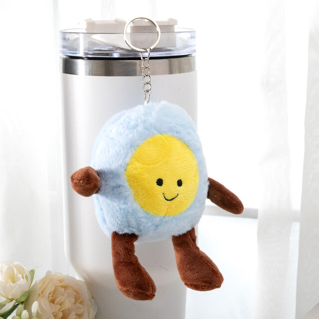 Gantungan Kunci Mainan Plush Penguin Lucu, Hadiah Tahun Baru, Mainan 10cm dengan Loop Gantung Flocky, Hiasan Tas Lembut