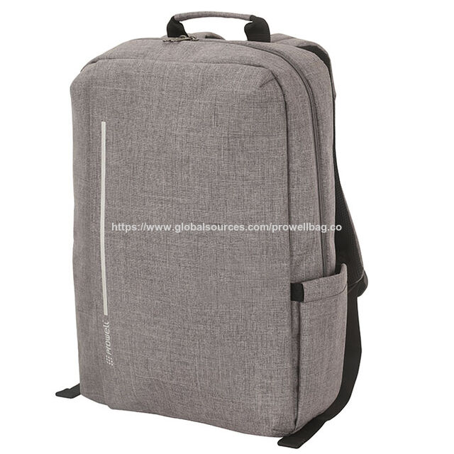 Polyester-Laptop-Rucksack, Herrenrucksack, Rucksack für Laptops bis 15,6 Zoll, grauer Rucksack