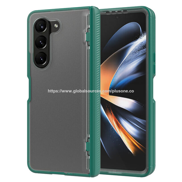 Coque de Téléphone Antichoc Ultra Légère en Verre Trempé Transparent pour Samsung Z Fold 5, Anti-rayures