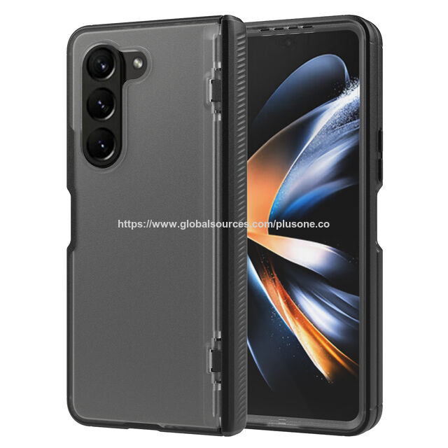 Coque de Téléphone Antichoc Ultra Légère en Verre Trempé Transparent pour Samsung Z Fold 5, Anti-rayures