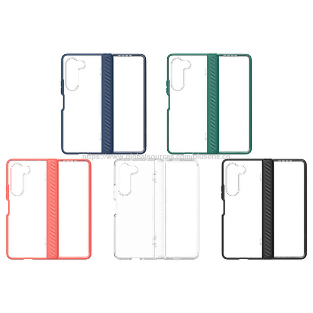 Coque de Téléphone Antichoc Ultra Légère en Verre Trempé Transparent pour Samsung Z Fold 5, Anti-rayures