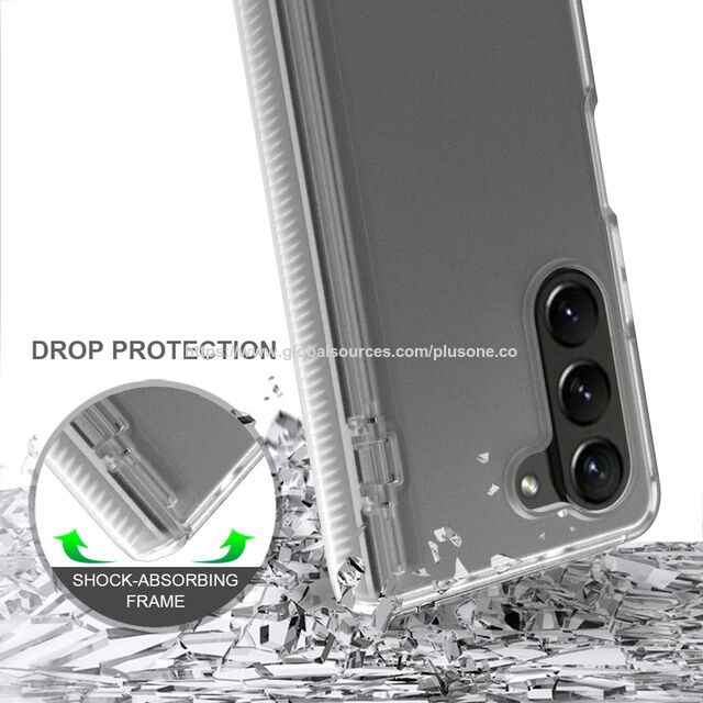 Coque de Téléphone Antichoc Ultra Légère en Verre Trempé Transparent pour Samsung Z Fold 5, Anti-rayures