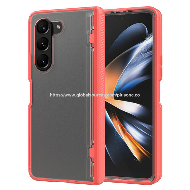 Coque de Téléphone Antichoc Ultra Légère en Verre Trempé Transparent pour Samsung Z Fold 5, Anti-rayures
