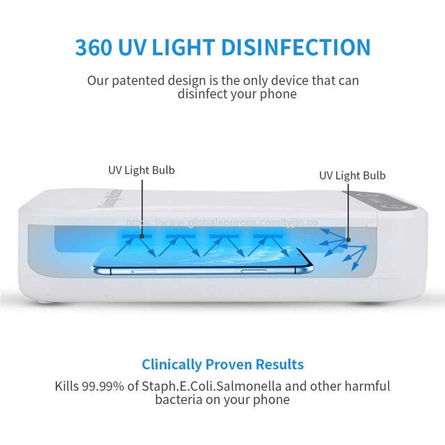 Esterilizador Portátil de Celular UV com Luz UV