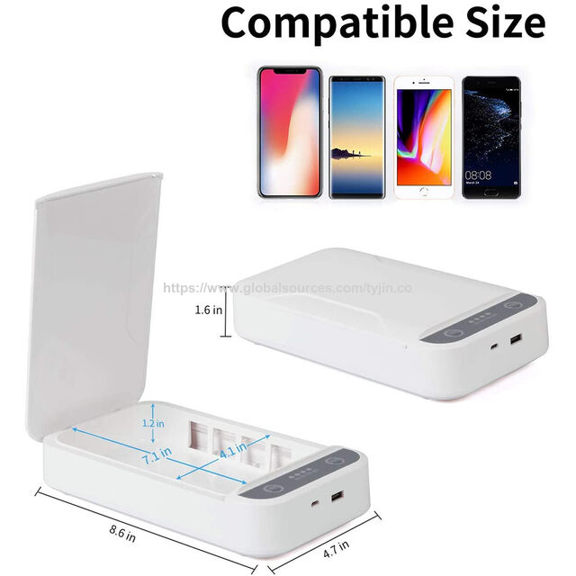 Esterilizador Portátil de Celular UV com Luz UV