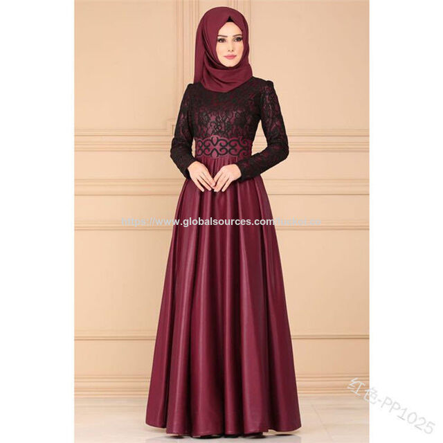 Einfarbiges Abaya Dubai Muslimische Kleider Islamische Kleidung Damen EID Tägliche Schlichte Bescheidene Kleidung