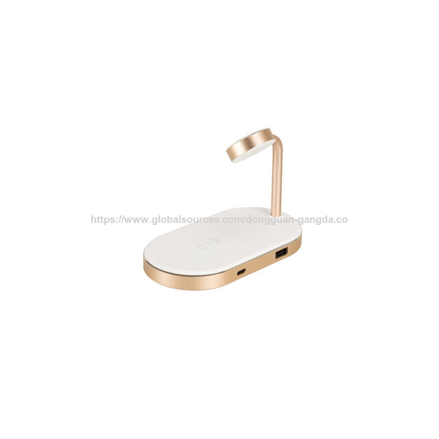 Carregador sem fio certificado MFi pelo fabricante, estação de carregamento sem fio com carregador iwatch para iPhone, iPod