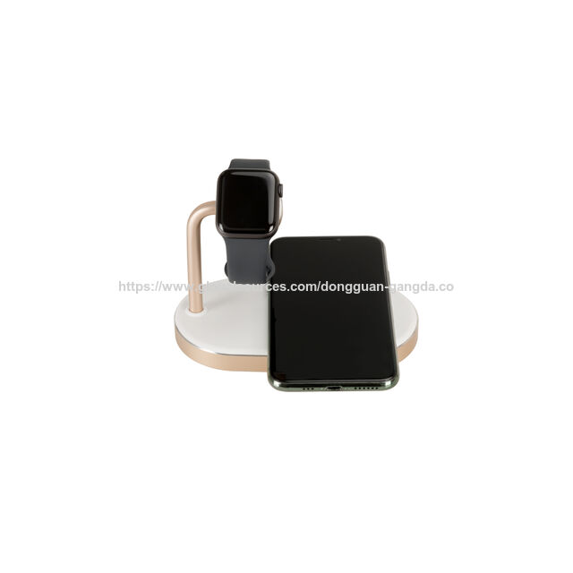 Carregador sem fio certificado MFi pelo fabricante, estação de carregamento sem fio com carregador iwatch para iPhone, iPod