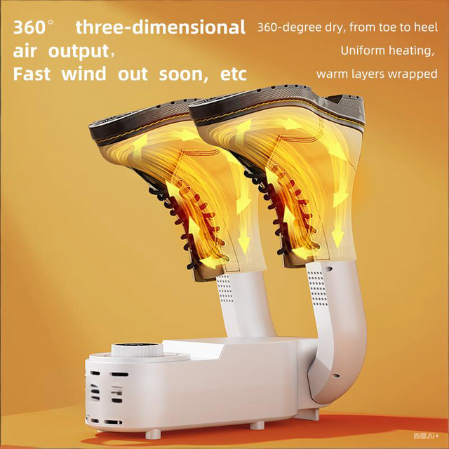Sèche-chaussures intelligent pliable à haute température avec circulation d'air chaud - Machine de séchage cyclique