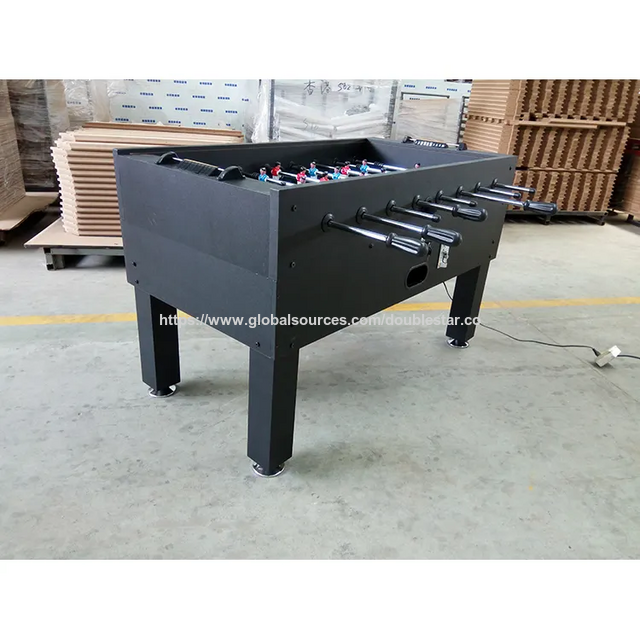 Mesa de Futebol de Botão Profissional com Moedeiro para Uso Comercial - MDF+PVC com Rolamentos, Inclui 2 Bolas