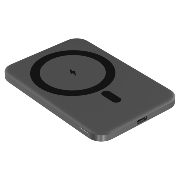Batería Externa Ultra-delgada de 5000mAh con Carga Inalámbrica Qi2.0 Semi-sólida
