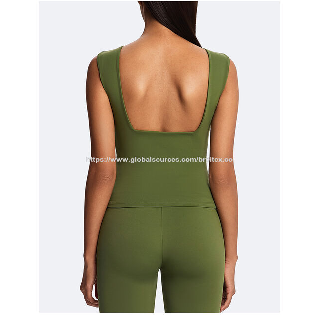Ensemble de Yoga 2 Pièces pour Femmes OEM/ODM en Tissu Recyclé "Naked Feel", Soutien-Gorge de Sport et Pantalon de Yoga Taille Haute "Butt Lifting" Jambe Large