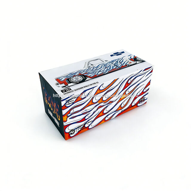 Benutzerdefinierte leere starre Geschenk-Souvenir-Verpackungsbox für Hot Rod Diecast-Automodelle mit bedrucktem Logo für Sammlerstücke